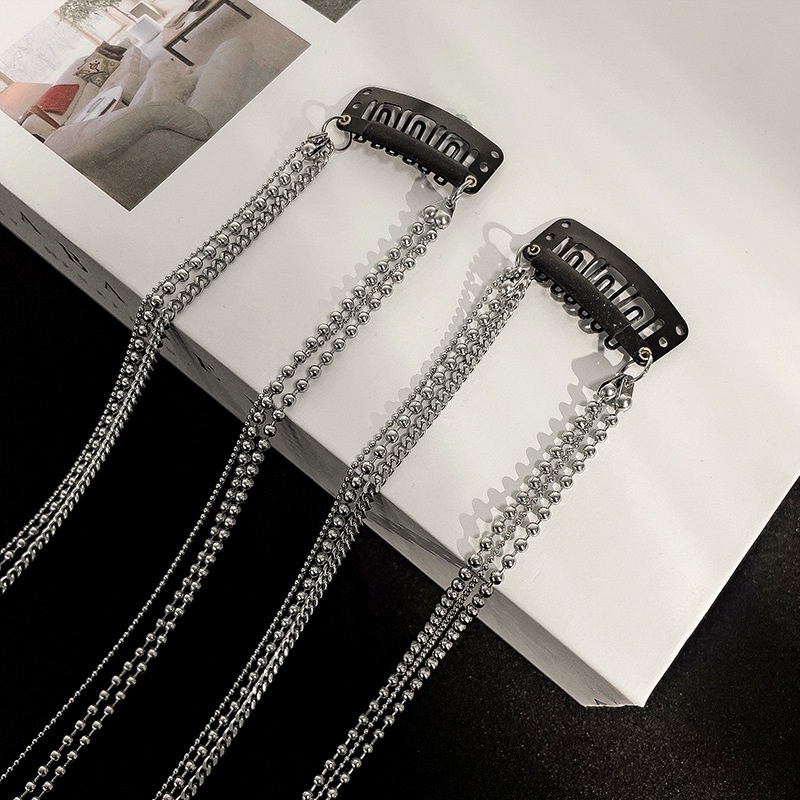 Dây Buộc Tóc Phối Chuỗi Xích Thời Trang Xinh Xắn Dành Cho Nữ