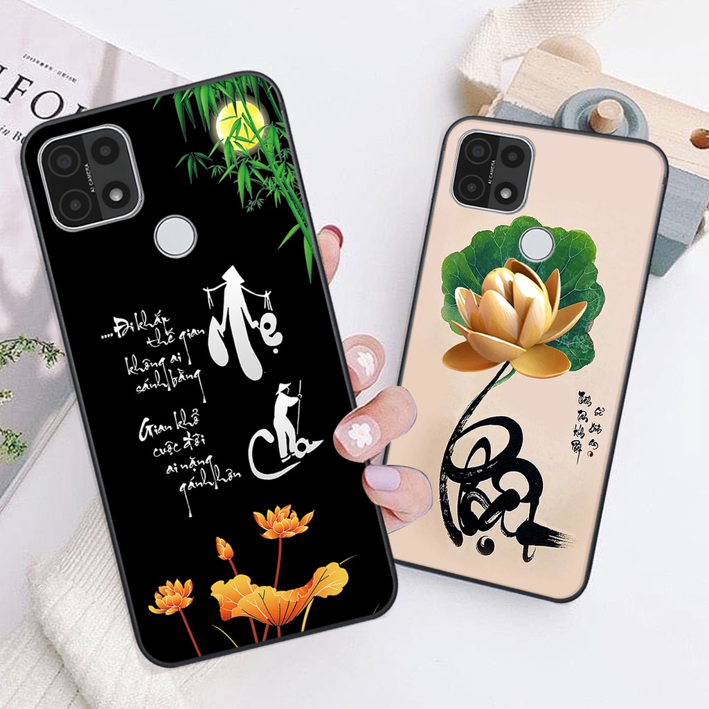 Ốp lưng Oppo A15 / A15S in hình chữ tài chữ lộc, Cha Mẹ, bình an SIÊU ĐẸP