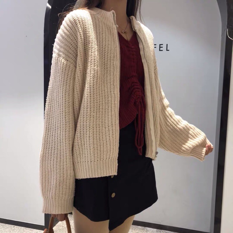 ÁO KHOÁC LEN KÉO KHOÁ