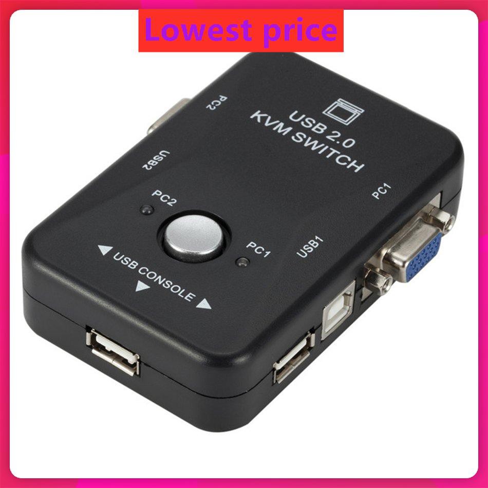 USB 2.0 VGA KVM Switcher 2 Port Switch 2 in 1 VGA Switch VGA Splitter Box | BigBuy360 - bigbuy360.vn