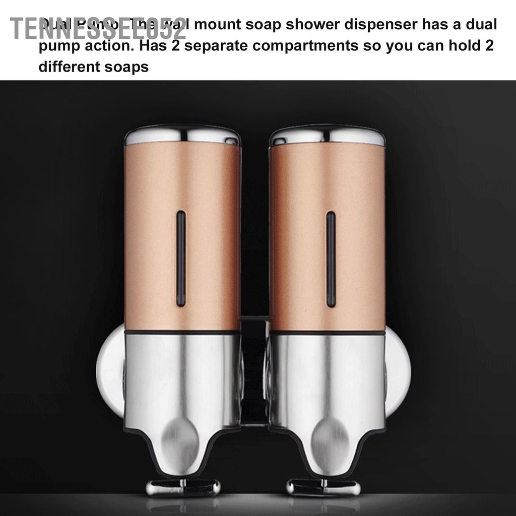 Bình Đựng Xà Phòng 2 Ngăn Gắn Tường Tiết Kiệm Không Gian Tái Sử Dụng Được