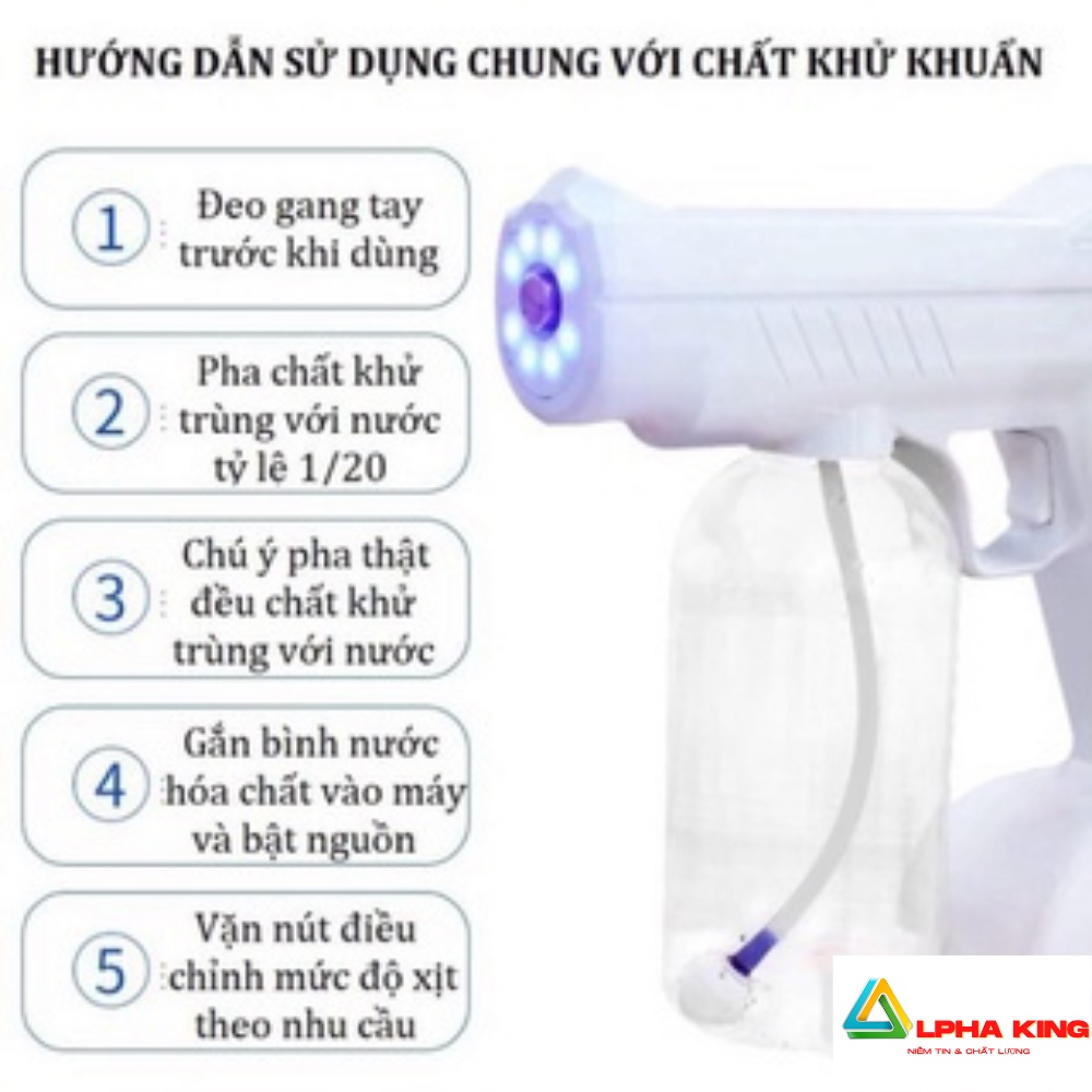 [Hot-Chính Hãng] Máy Phun Khử Khuẩn Nano K5 PRO Tia UV, Máy Xịt Khử Khuẩn Cầm Tay, Máy Diệt Khuẩn Nano Siêu Tiện Lợi | BigBuy360 - bigbuy360.vn