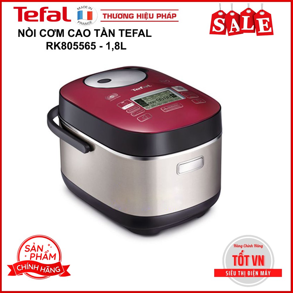 Nồi Cơm Điện Cao Tần TEFAL RK805565, Nồi Cơm Cỡ Lớn 1 Lít 8, Điện Máy Tốt VN