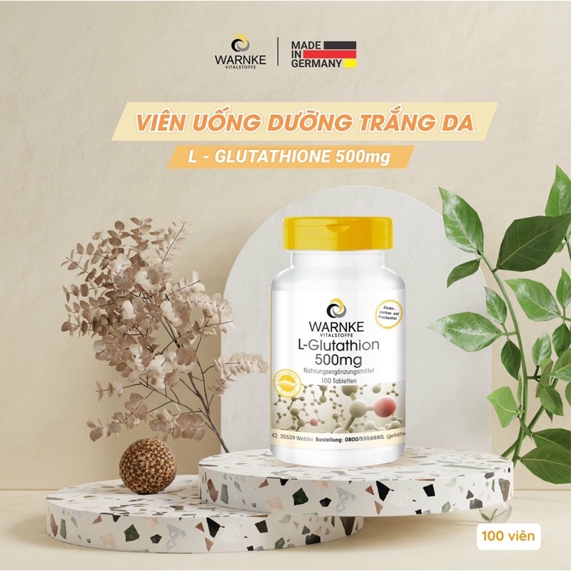 Viên uống trắng da L-Glutathion WARNKE