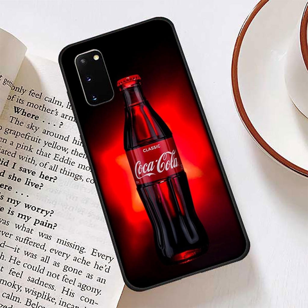 Ốp Điện Thoại Silicon Mềm In logo Coca Cola Cho Samsung S10 S21 S20 Fe Ultra Lite Plus S21S HOOP64