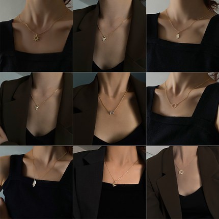 Dây chuyền mặt nhiều kiểu đơn giản thời trang cho nữ