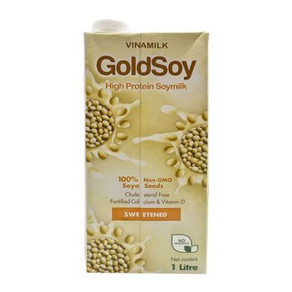 Sữa Đậu Nành Goldsoy Vinamilk Giàu Đạm Có Đường Hộp 1L