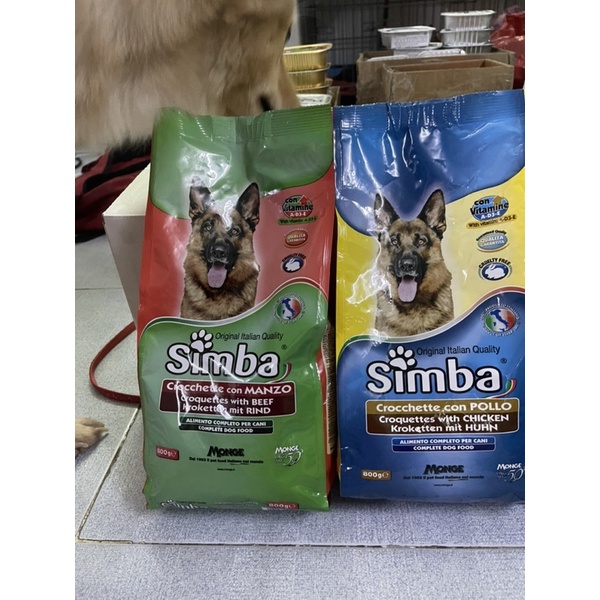 Thức ăn cho chó lớn Simba - Hạt cho chó gói 800gr
