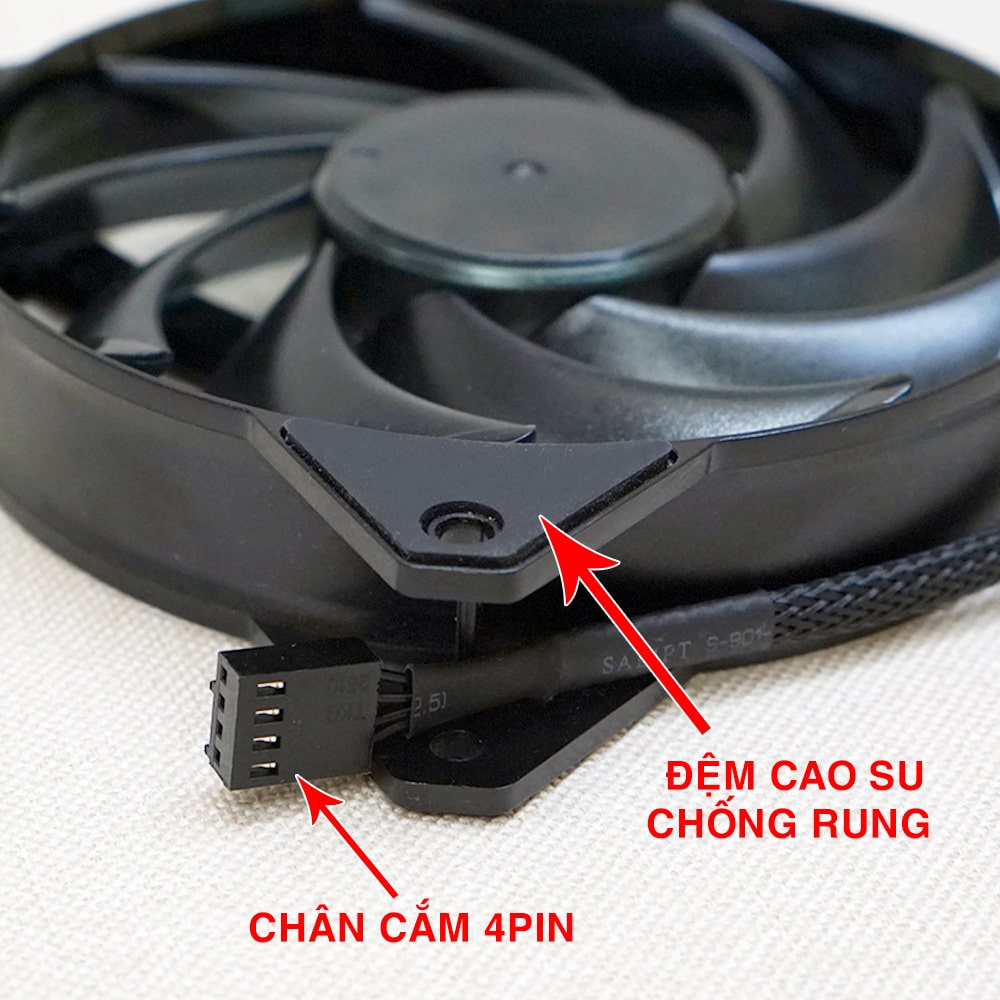 Quạt tản nhiệt case Cooler Master MF120R RED - Fan Case 12cm bản tách hộp ( Phụ kiện Pico )