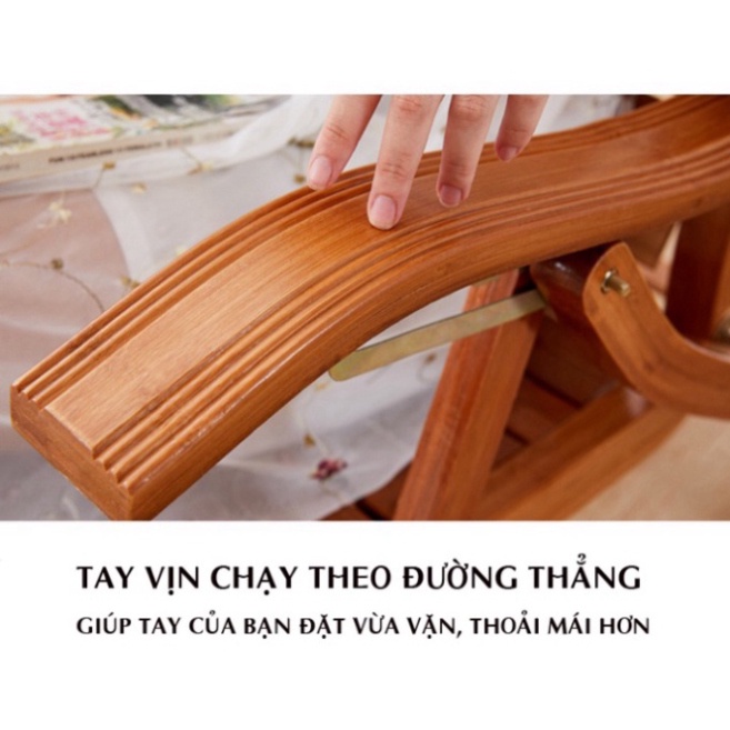 Ghế lười tựa lưng thư gian Poang bập bênh bằng tre nguyên chất cao cấp rẻ nhất có bàn Massage