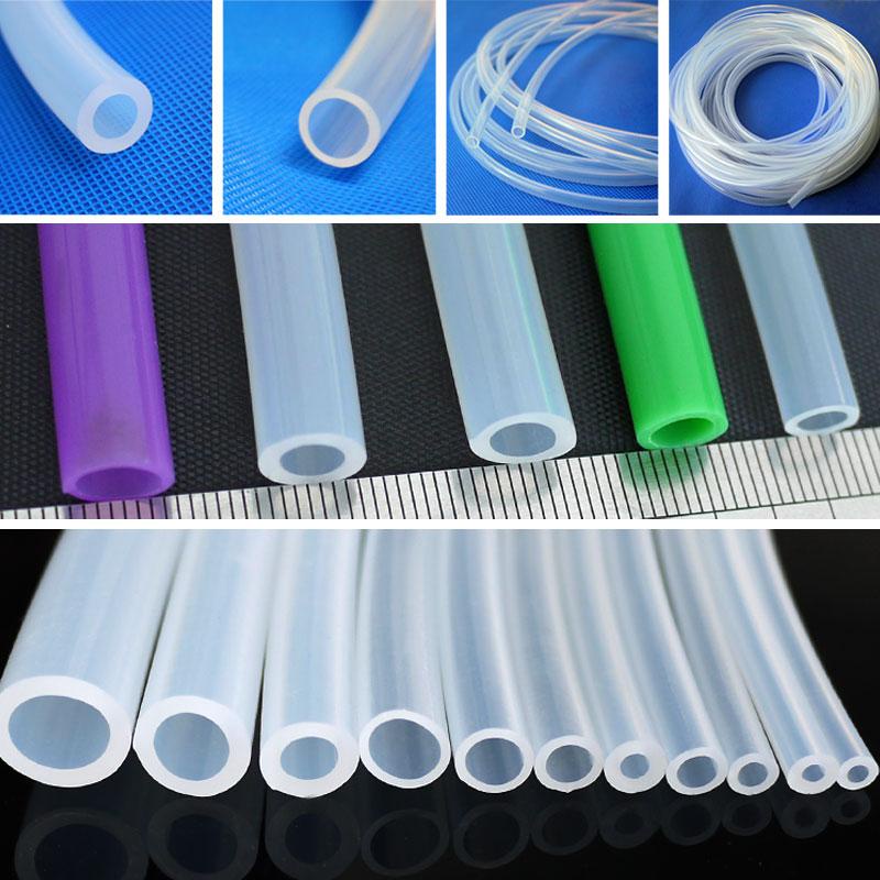 Cao trong suốt chịu nhiệt độ cao ống nhựa nhu động bơm ống silicone chống mài mòn cao cấp thực phẩm chống rách ống trong suốt chịu nhiệt độ cao ống 1 mét
