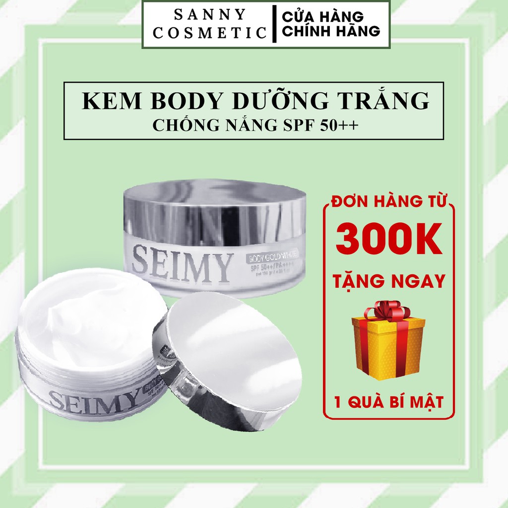 Kem Body Dưỡng trắng da chống nắng Seimy - Body Gold White