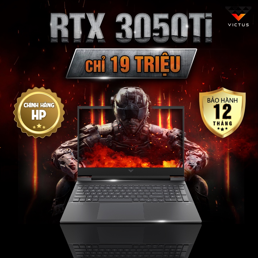 [Mới 100% Full box] Laptop HP VICTUS 16 2021 E0175ax 4R0U8PA - AMD Ryzen 5 5600H | RTX 3050Ti | 16 Inch 144Hz | BH 12th