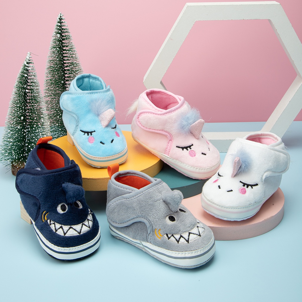 Baby shoes Giày tập đi Baby cho bé từ 3 tháng đến 18 tháng , đế chống trơn trượt bảo vệ đôi chân cho bé