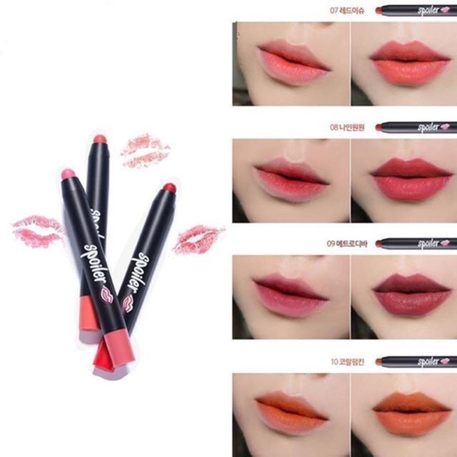 Son Tonymoly Spoiler Sheer Matte Lip Pencil
