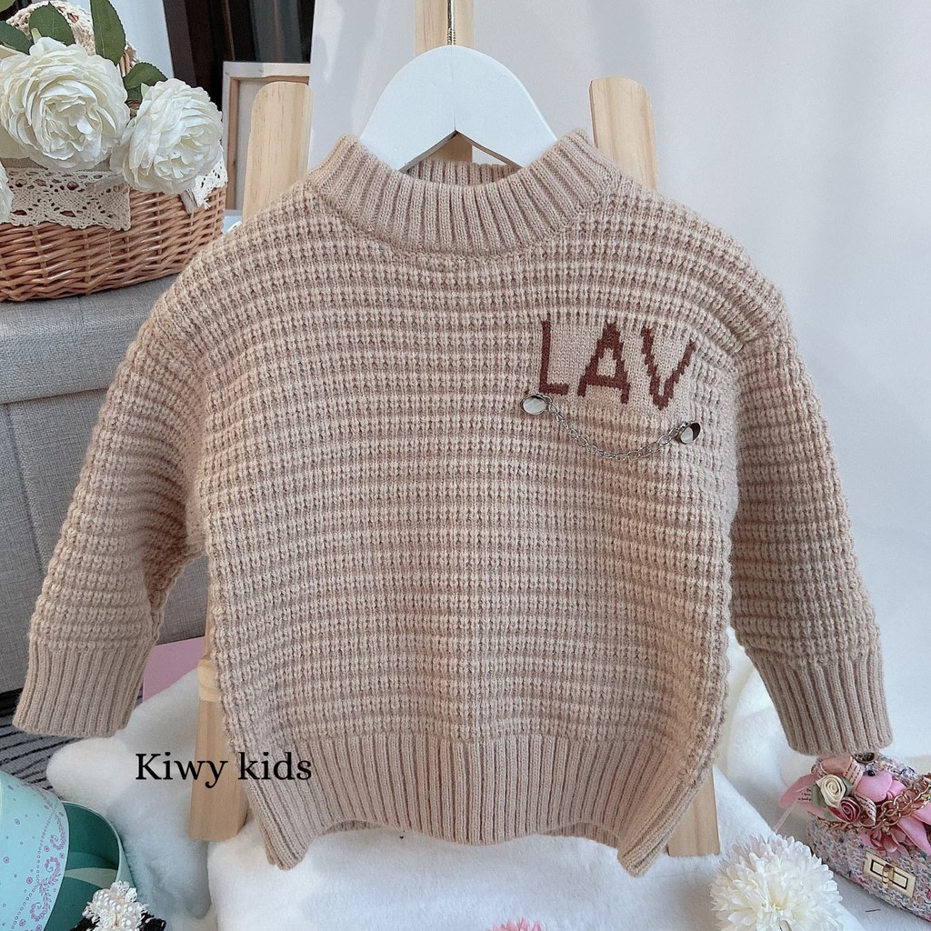 [SUPER SALE - HÀNG QUẢNG CHÂU] Áo len dài tay Kiwy Kids LAV SIÊU ẤM CHO BÉ TỪ 1 ĐẾN 6 TUỔI