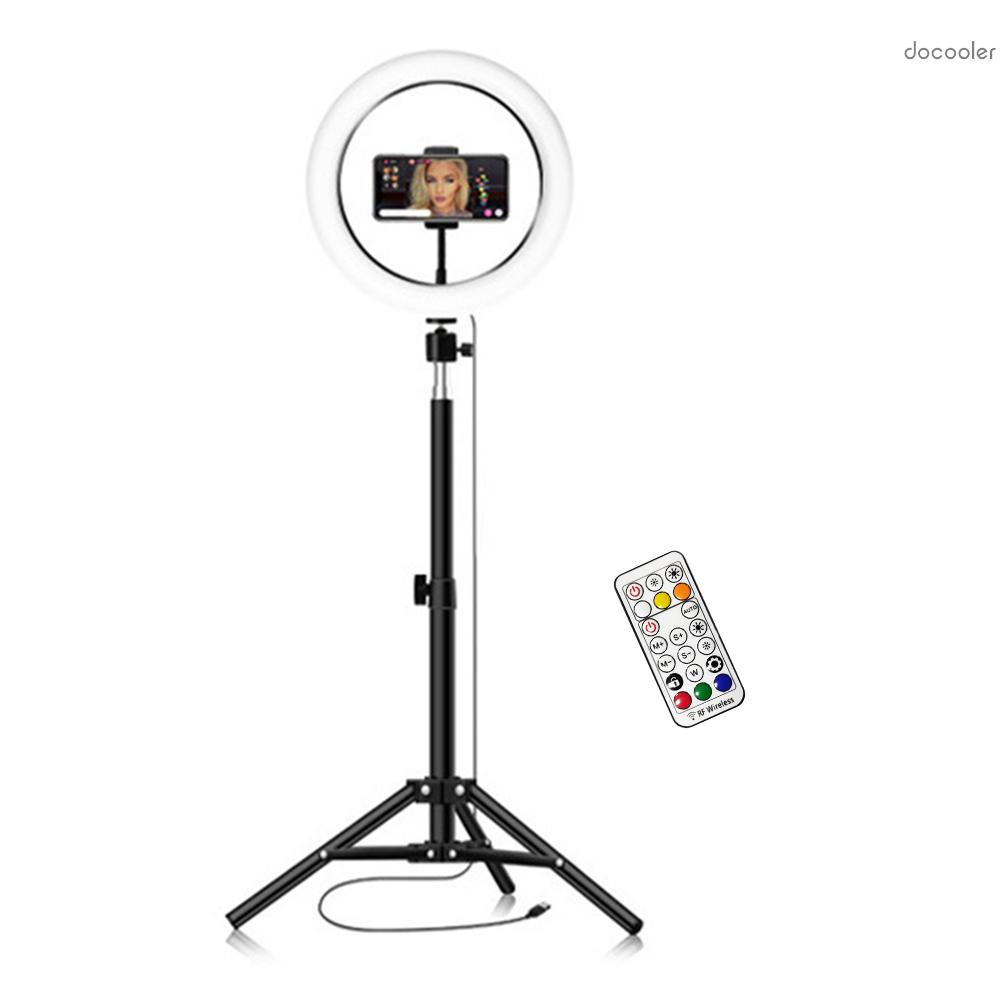 Vòng Đèn Led Rgb 10inch / 26cm 3500k-6500k Kèm Giá Đỡ Điện Thoại 55cm | BigBuy360 - bigbuy360.vn