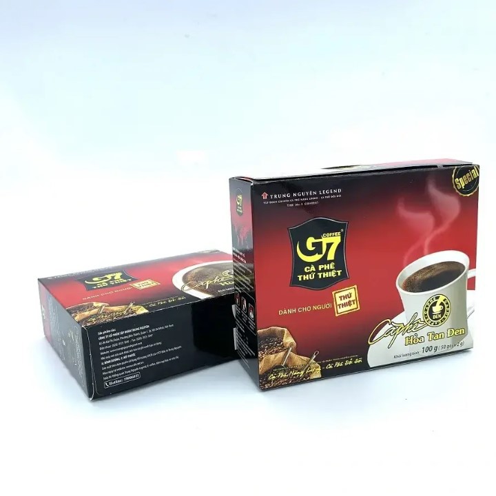 [Chính hãng] Cà Phê G7 Hòa tan Đen - Không Đường - Hộp 50 Gói - Cafe Hoà Tan Trung Nguyên | BigBuy360 - bigbuy360.vn