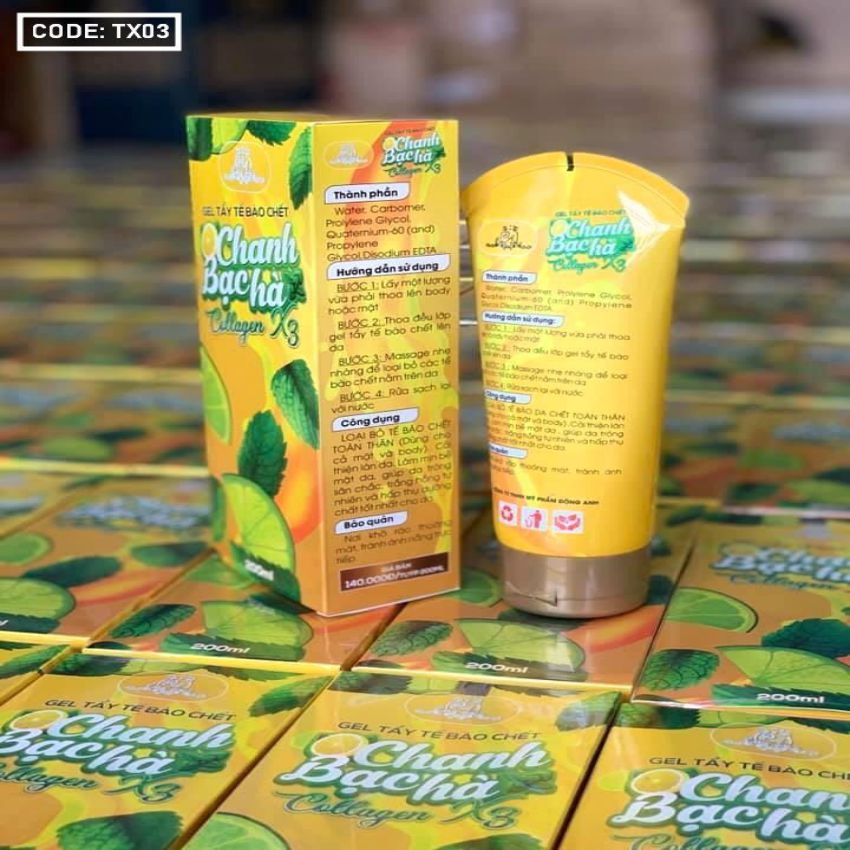 [CHÍNH HÃNG] Gel Tẩy Tế Bào Chết Collagen X3 Mỹ Phẩm Đông Anh