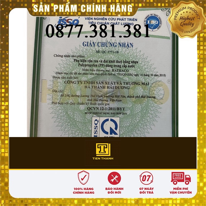 Măng Sông HATHACO  Dùng Nối Ống HDPE Chính Hãng Sản Xuất Tại Việt Nam