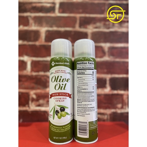 Dầu xịt 0 Calo olive Member’s Mark 7oz Mỹ
