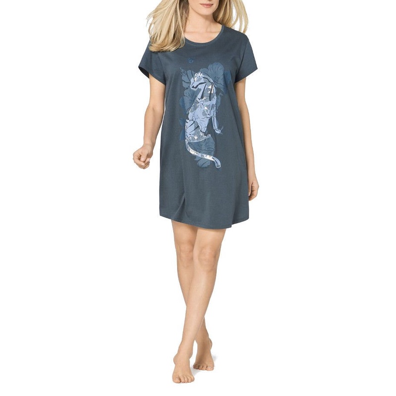 HÀNG XUẤT XỊN có big size- ĐẦM THUN COTTON MẶC NHÀ  XUẤT KHẨU bầu bí bon chen