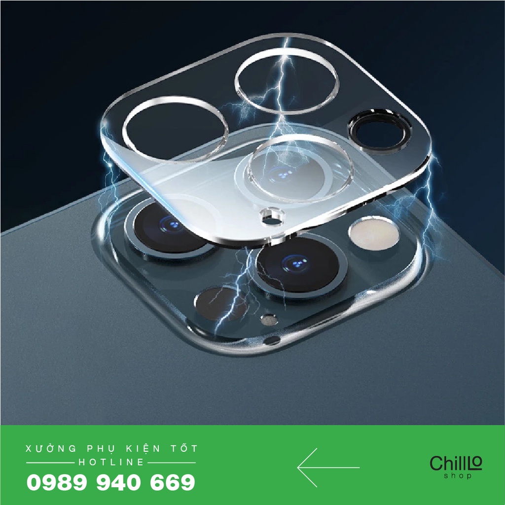 Miếng Dán Camera Cho iPhone 13 Mini/ 13/ 13 Pro/ 13 Pro Max – Cường Lực 9H Bảo Vệ Nguyên Cụm Camera Sau Của Máy