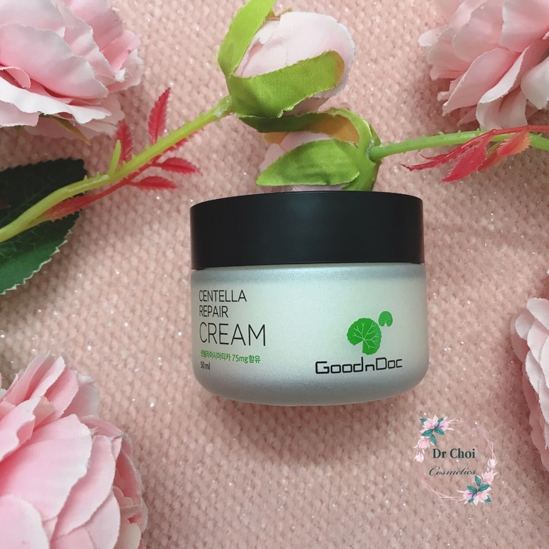 Kem Rau Má Dưỡng Ẩm Phục Hồi Giảm Thâm Nám Trắng Sáng Da Chống Lão Hóa GoodnDoc Centella Repair Cream sẽ
