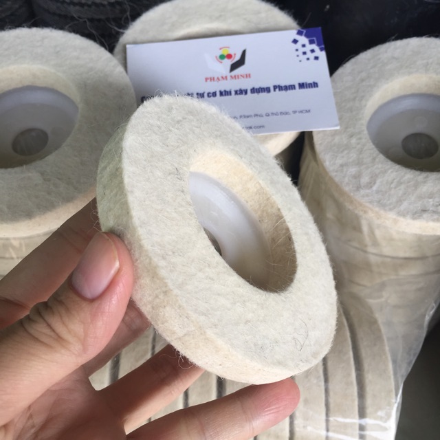 ĐĨA NỈ TRẮNG LÔNG CỪU 100x16x10mm