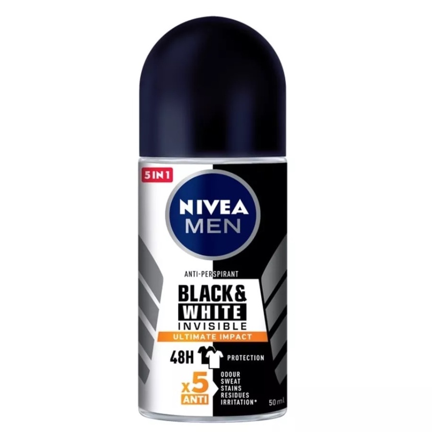 Lăn Khử Mùi Nivea Men Invisible For Black and White 50ml