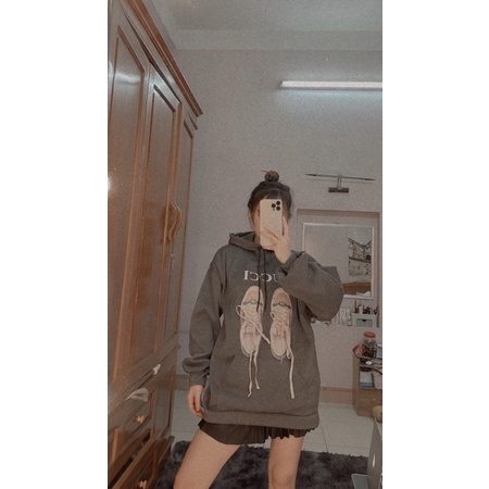 áo hoodie nỉ dây giày ảnh thật video | BigBuy360 - bigbuy360.vn