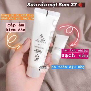 Sữa rửa mặt trắng sạch da Su:m37 Skin Saver Essential Cleansing Foam 40ml