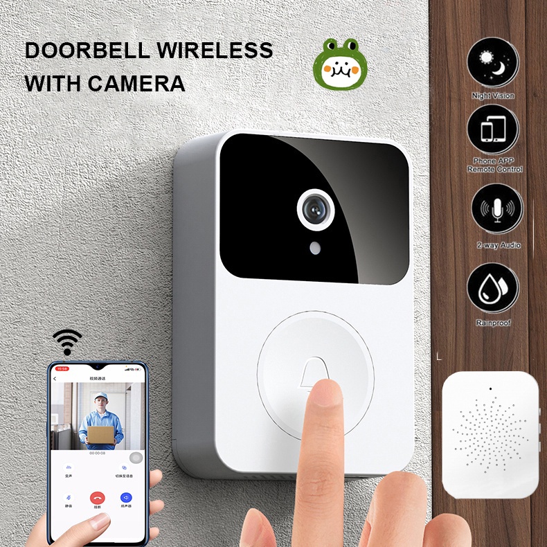Chuông Cửa Không Dây Thông Minh HD Chống Nước Có Thể Nhìn Đêm X9 Dành Cho Nhà Cửa / Văn Phòng
