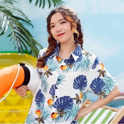 (chất kate thái 1 - kho HCM) bộ đào trắng đi biển, team - bộ hoa quả, trái cây big size - chuyên sỉ lẻ - nhuhuyen shop
