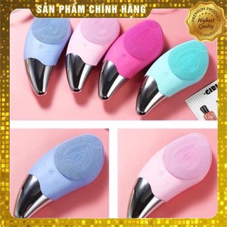 Máy rửa mặt massage 3in1 sonic facial brush cao cấp - sạc usb - chống nước tuyệt đối