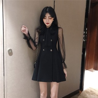 (ORDER) Váy cổ nơ bản to