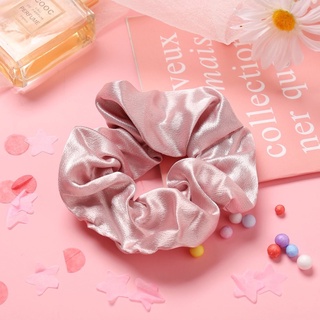 Dây buộc tóc, cột tóc scrunchies lụa nhiều màu