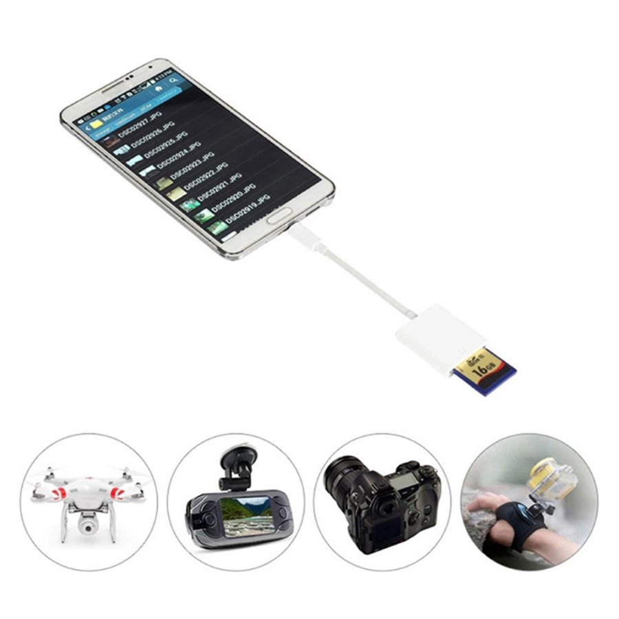 USB-C USB3.1 TYPE-C to SD card reader with line read SD card reader