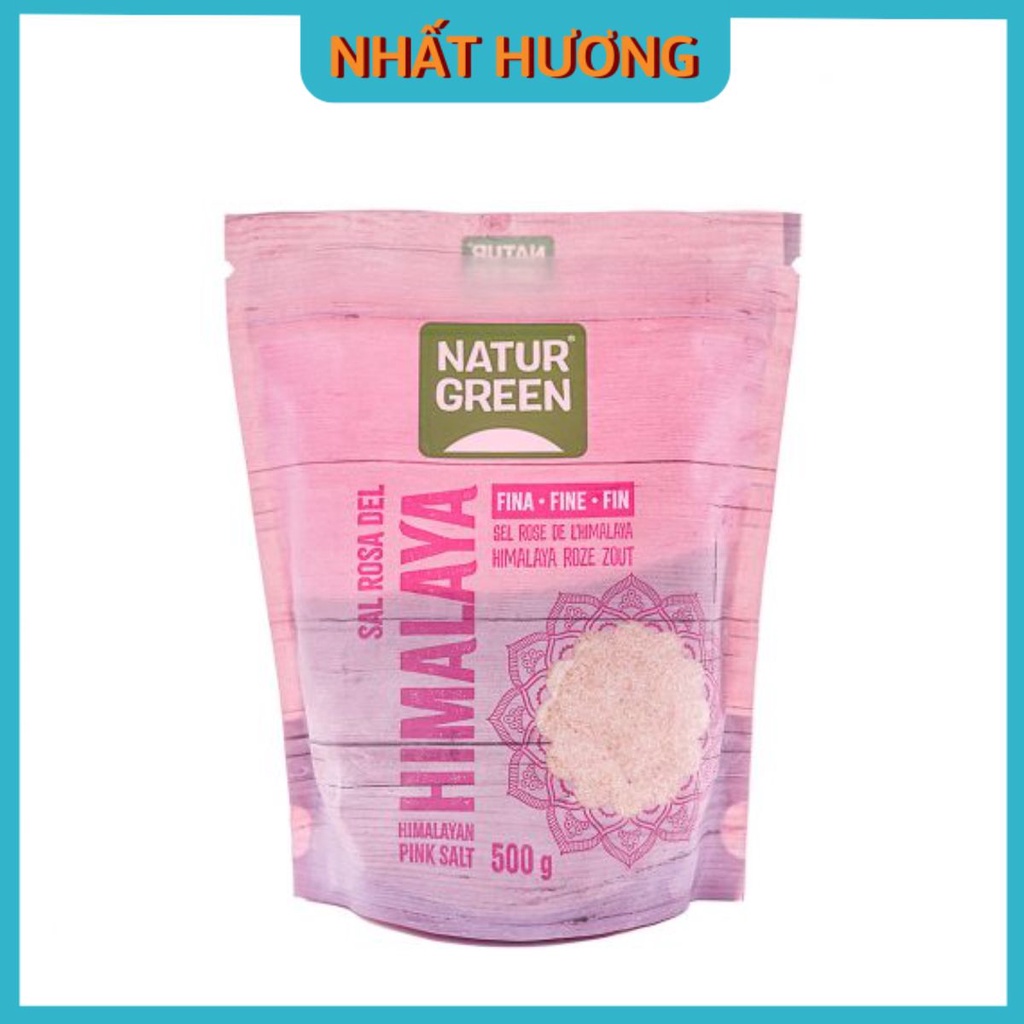 Muối Hồng Mịn Himalaya Natur Green 500gr