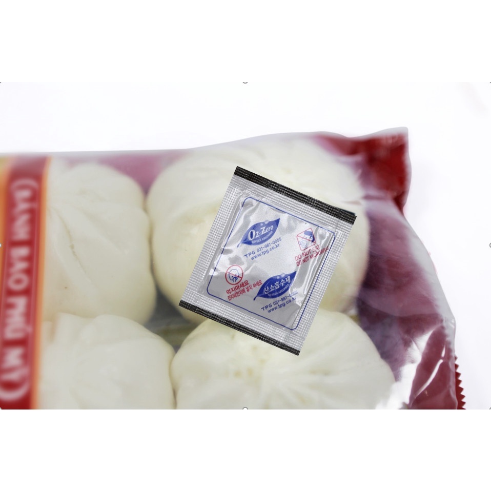Gói hút khí oxy MD dành cho thực phẩm có độ ẩm cao, Bánh bao, Bánh gạo cay, Xúc Xích - TPG