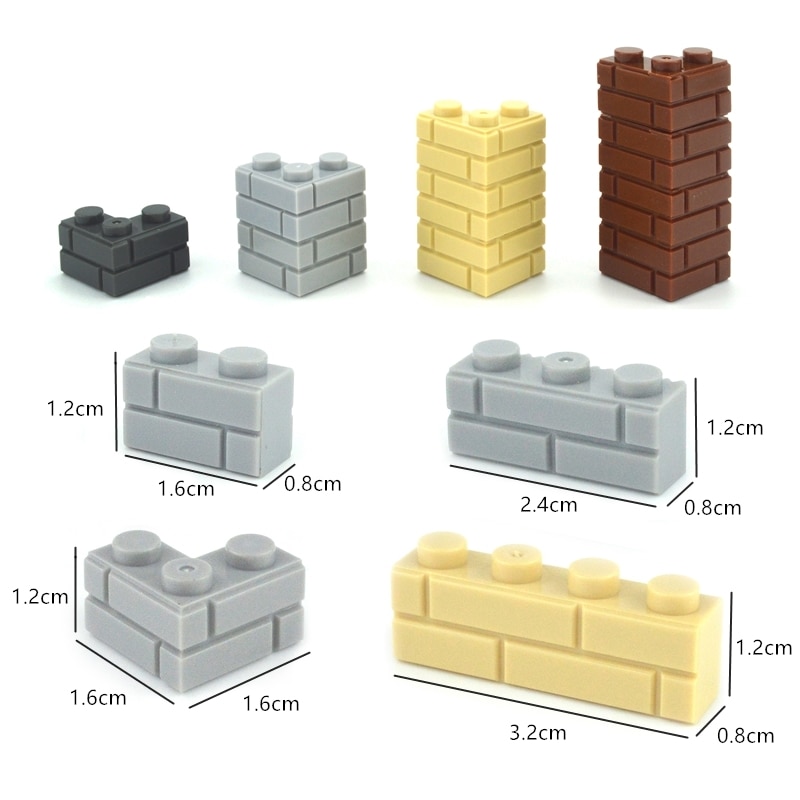 Đồ chơi lắp ráp 1x2 1x3 1x4 tự làm cho trẻ em