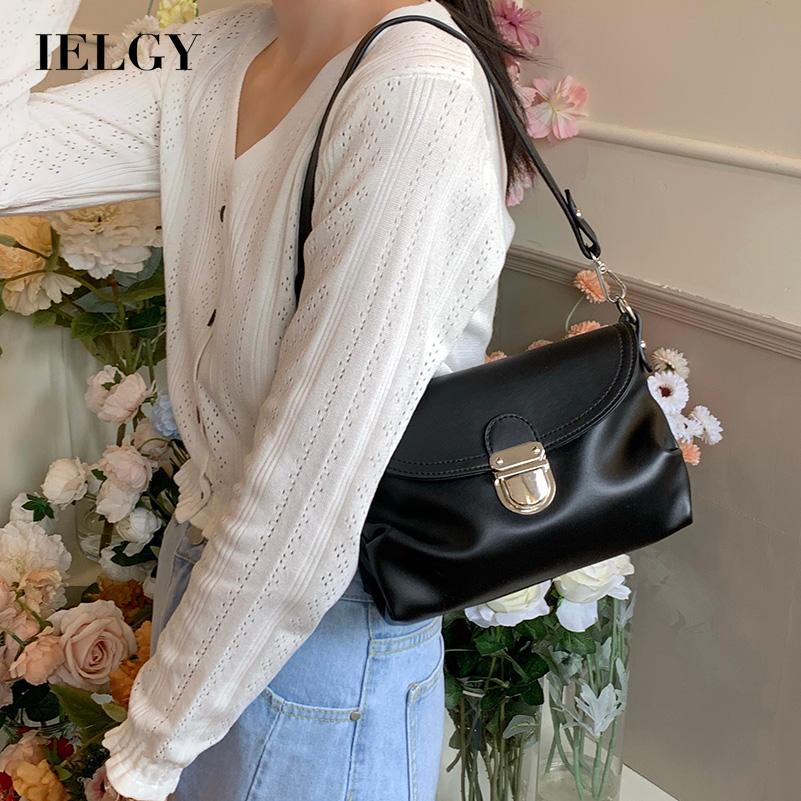 NEW -2021 IELGY ALL-match Shoulder fold Plain Soft surface Portable Women's Bag Casual Fashion -XINH