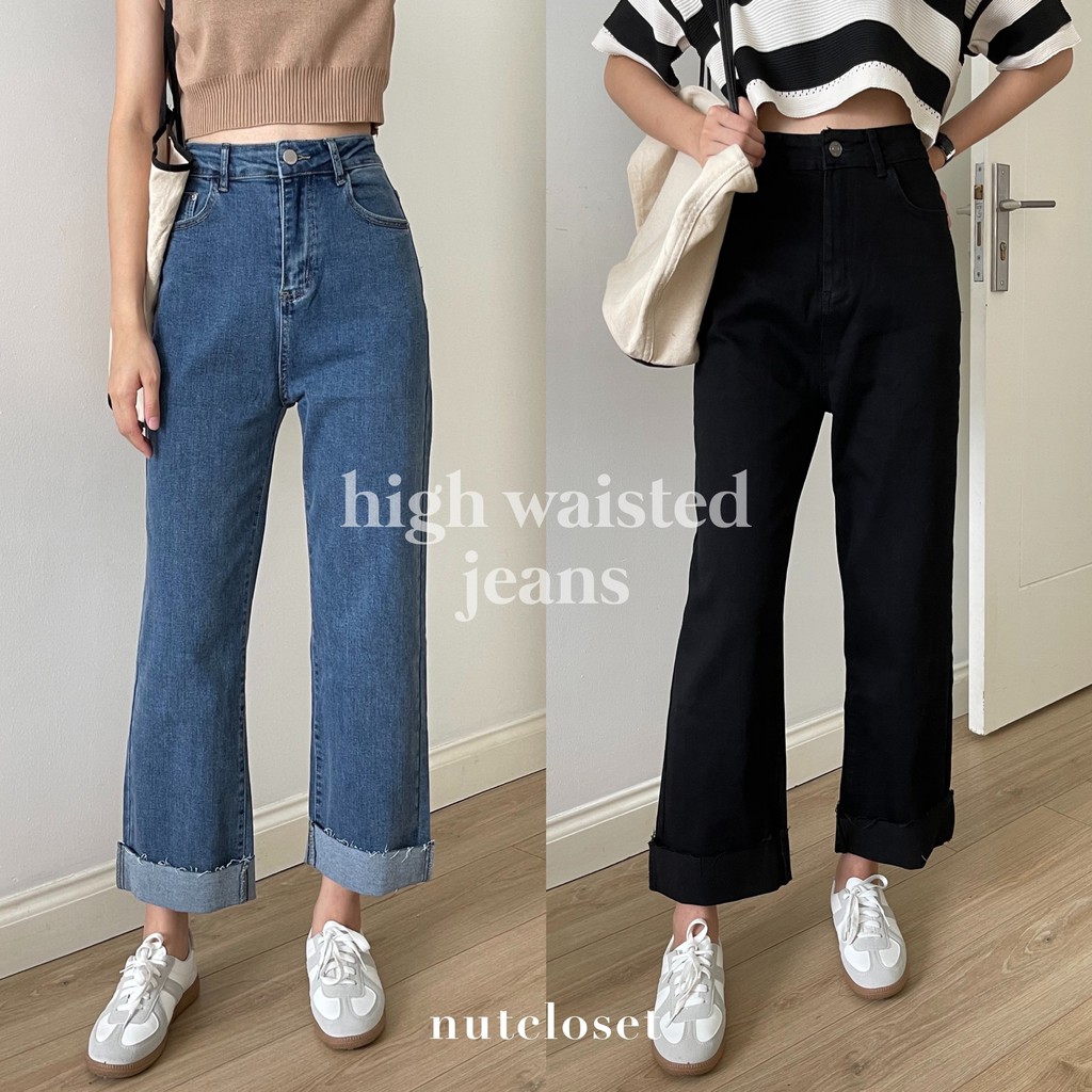 Quần jeans gập gấu _ Q0076