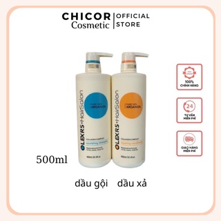 Cặp Dầu gội xả Olexrs Argan Oil 500ml chống rụng tóc kích thích mọc tóc chuẩn Salon