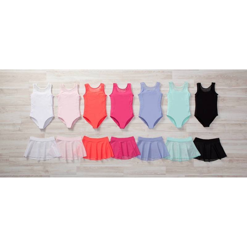Váy ballet vải voan cho bé gái Decathlon STAREVER màu trắng