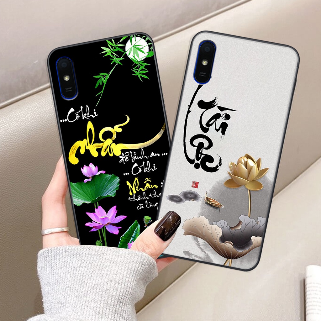 Ốp lưng Xiaomi REDMI 9A in hình chữ tài chữ lộc, Cha Mẹ, bình an SIÊU ĐẸP