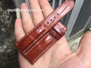 Dây da đồng hồ handmade da cá sấu Nhập Khẩu