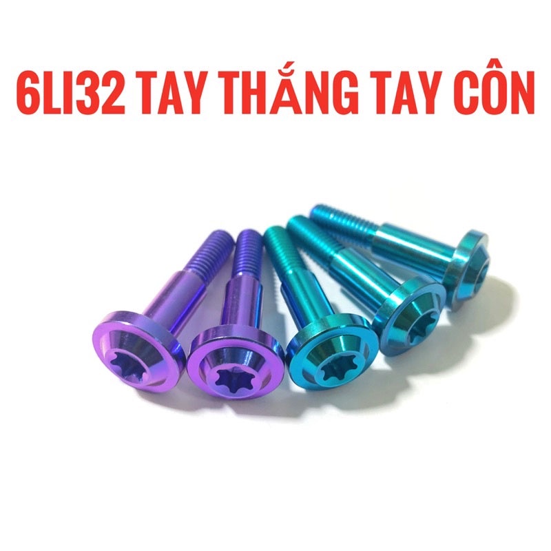 Ốc tay thắng, tay phanh titan GR5 gắn xe số, xe côn tay Wave, Sirus, Winner, Winner X, Exciter 150, Exciter 155