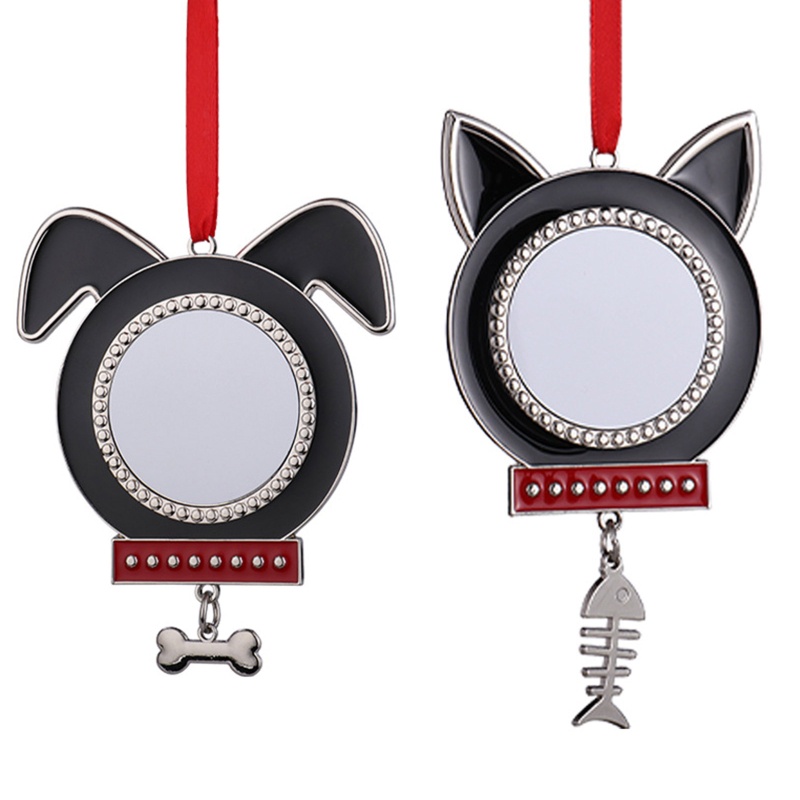 Mojito Khay Đựng Mặt Dây Chuyền Bezel Hình Đầu Chó Mèo Dễ Thương