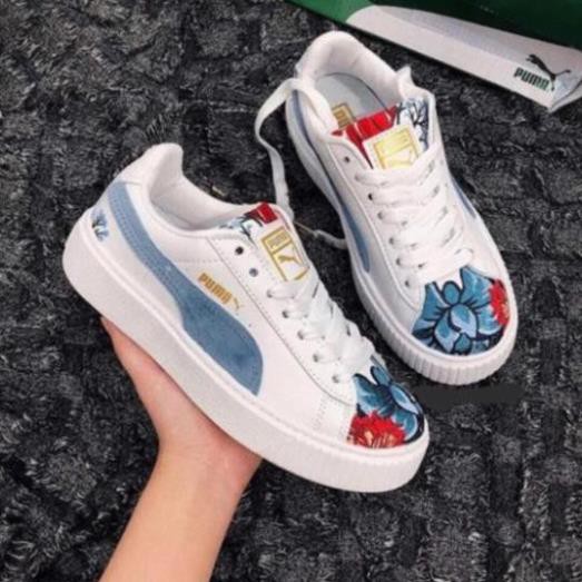 [ẢNH THẬT] [SALE LỚN] Giày Sneaker Nữ Puma Thêu Hoa (fullbox+freeship) Cao Cấp TOP CHAY Có Sẵn 2020 👟 :)) sịn RẺ ' hot :